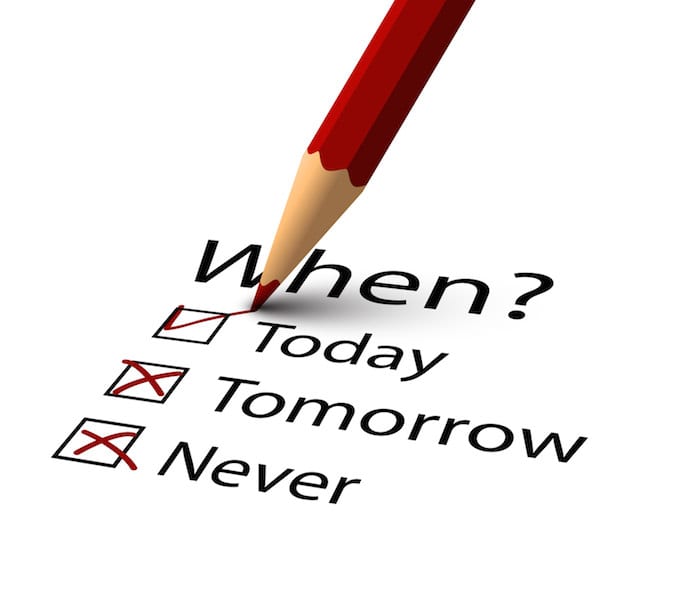 Vector red Pencil selecting when to start